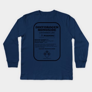 Dihydrogen Monoxide Kids Long Sleeve T-Shirt